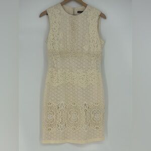 "NWT" Karen Millen Embroidered Ivory Lace Wedding Cocktail Party- Women's Size 8